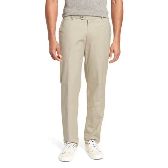 Peter Millar 100% Pima Cotton Twill Golf Khaki Pants Size 38 x 31 - Picture 1 of 16